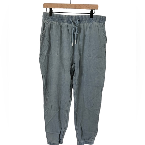 NWT Tea n Rose chambray joggers - Picture 2 of 5